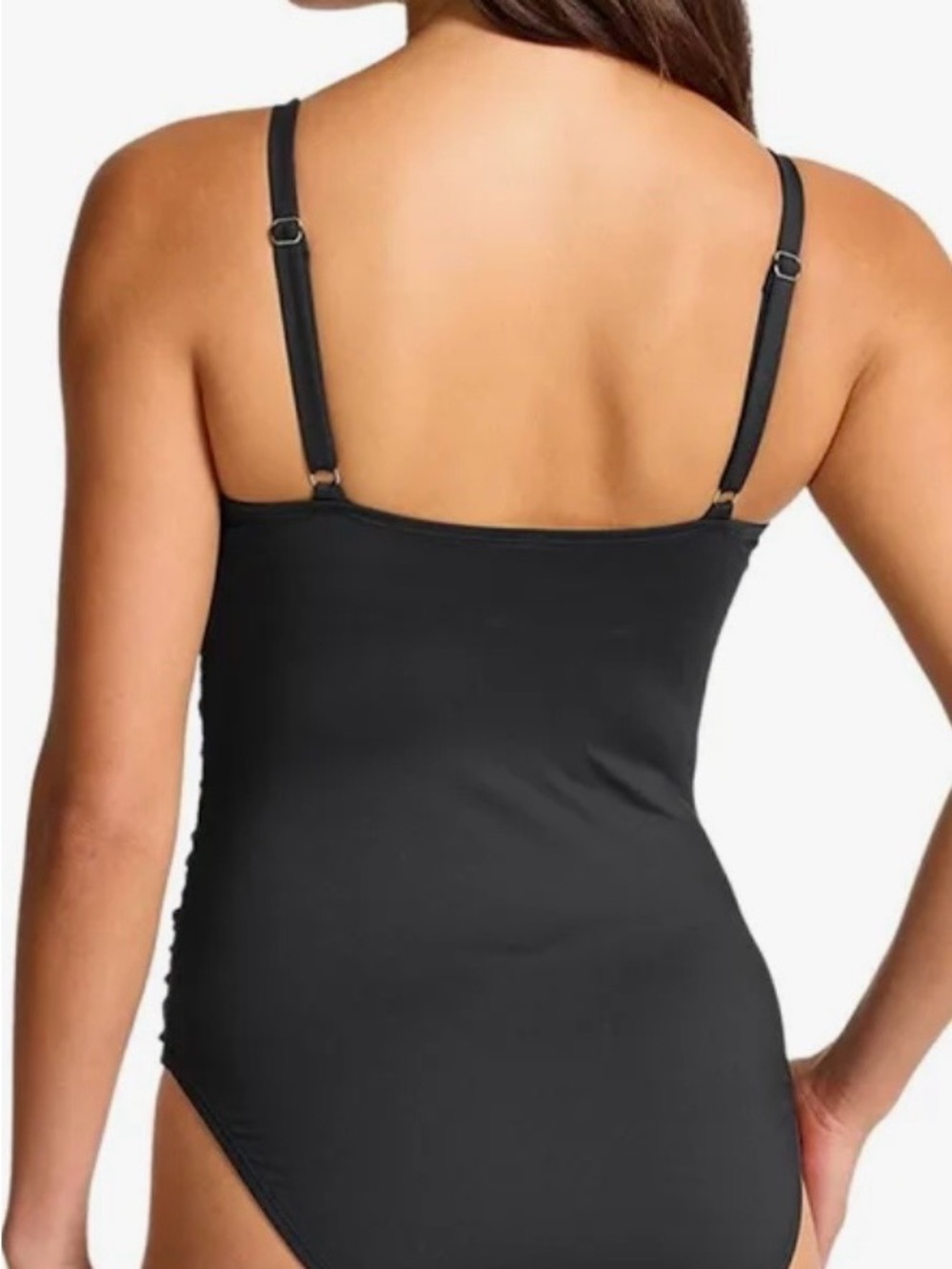 Tommy Bahama Women's Pearl Cross Front One-Piece - Picture 2 of 8
